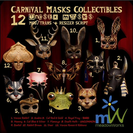 4. Royal Frog Carnival Mask Case RARE