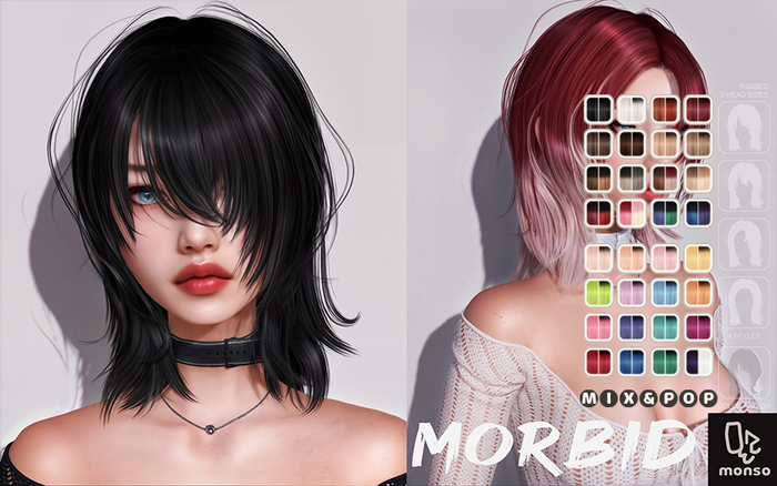 [monso] Morbid Hair /Mix & Pop