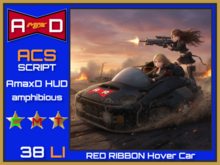 A-max-D RED RIBBON Hover Car