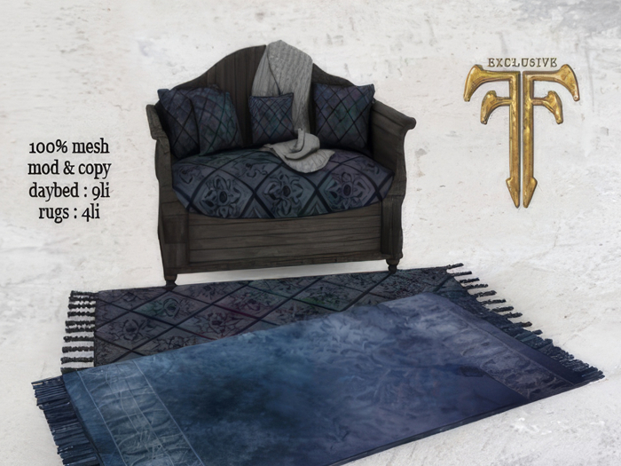 Fantasy Daybed & Rugs Collection Elven Fairy Home Decor