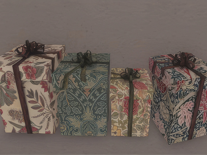 Morris Print Christmas Event Gift Boxes 