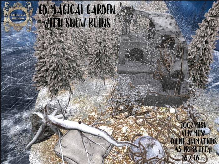 GD MAGICAL GARDEN WITH SNOW RUINS