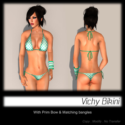 - MPP - Bikini - Vichy - Cyan