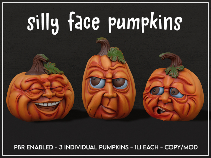 Silly Face Pumpkin Set
