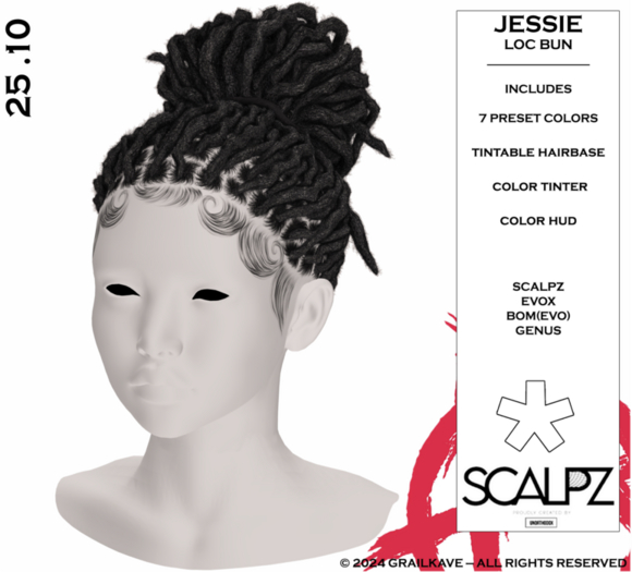 [GK] JESSIE LOC BUN [ADD ME]