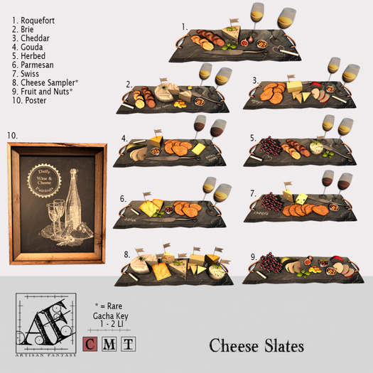 *AF* Cheese Slate 7 ~ Swiss