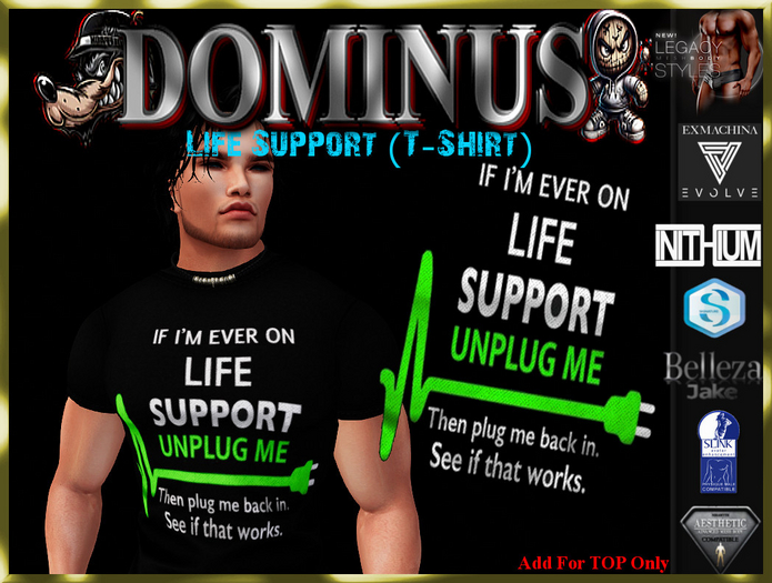 ~DOMINUS~Life Support (T-Shirt)    (ADD)