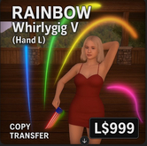 RAINBOW Whirlygig V (Hand L) – Copy/Transfer – Color Burst Effect!