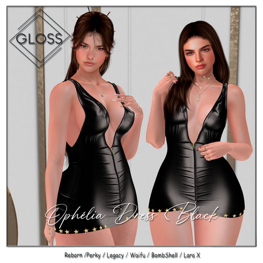 *Gloss* Ophelia Dress Black