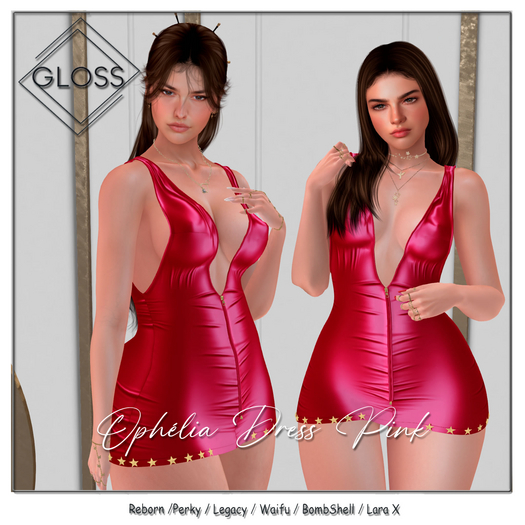 *Gloss* Ophelia Dress Pink