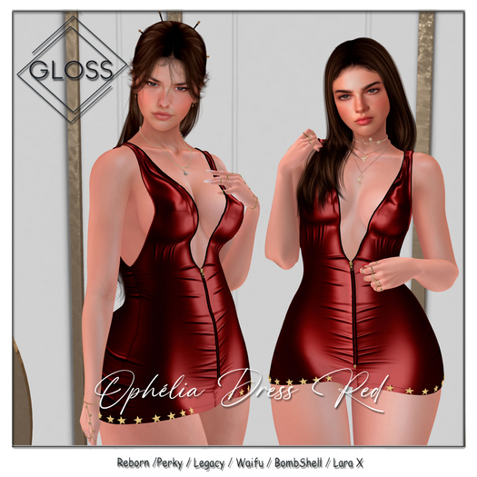 *Gloss* Ophelia Dress Red