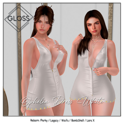 *Gloss* Ophelia Dress White