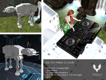 Star WS Walker DJ booth with color changing lights