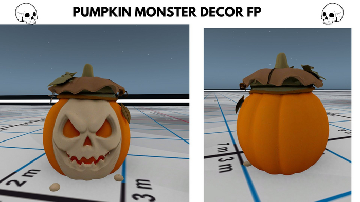 [NE] Pumpkin monster decor  FP