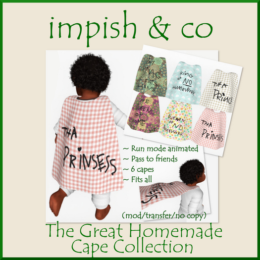 impish & co ~ The Great Homemade Cape Collection BOX
