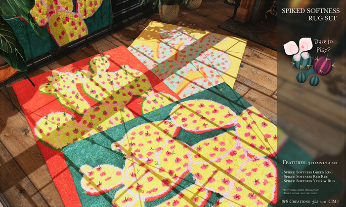 8f8 - Dare to play? - Spiked Softness Rug Set 
