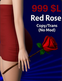 [silv] Red Rose (Wear Me) - Handheld Rose Accessory - Copy/Transfer