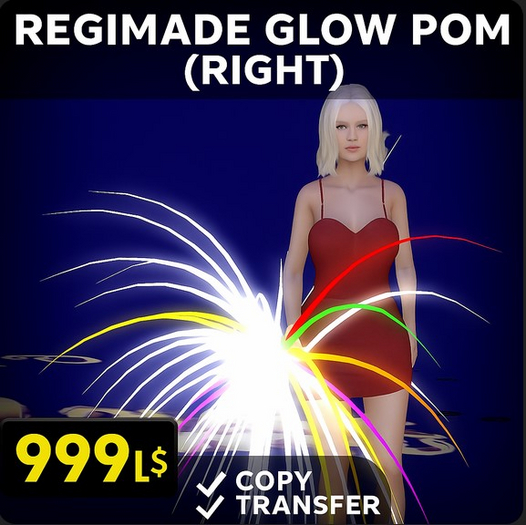 Regimade Glow Pom (Right) - Hand Accessory - Copy/Transfer