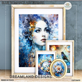 DD Blue Romance Art Frames