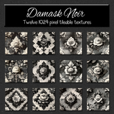 *Wallflowers* Damask Noir