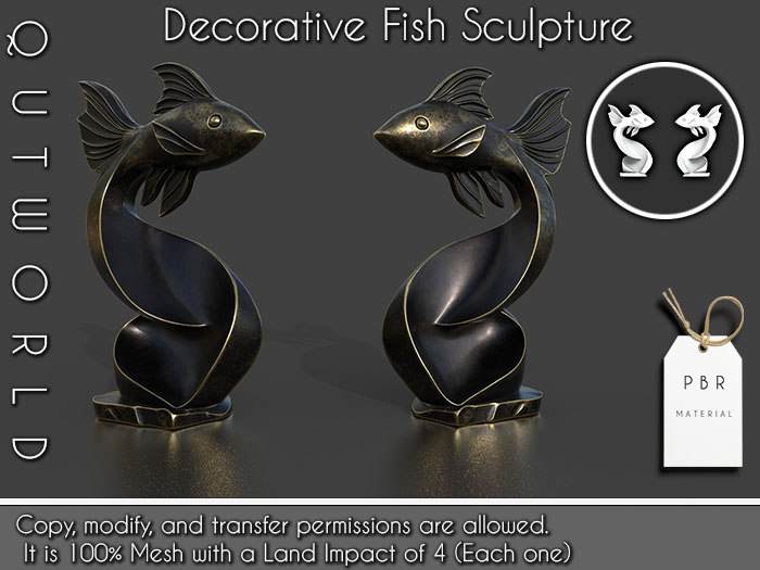 .::QUTWORLDT Decorative Fish Sculpture_PBR::.FP 