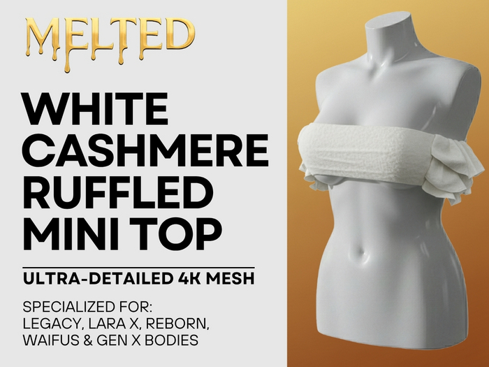 Ruffle Mini Top - White Cashmere [MELTED]