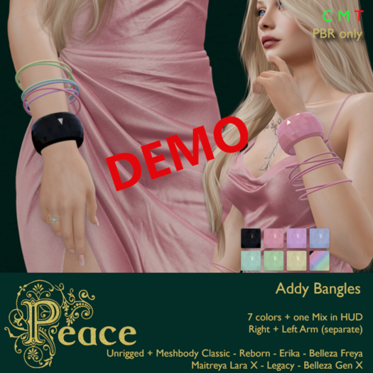 PEACE - Addy Bangles - DEMO