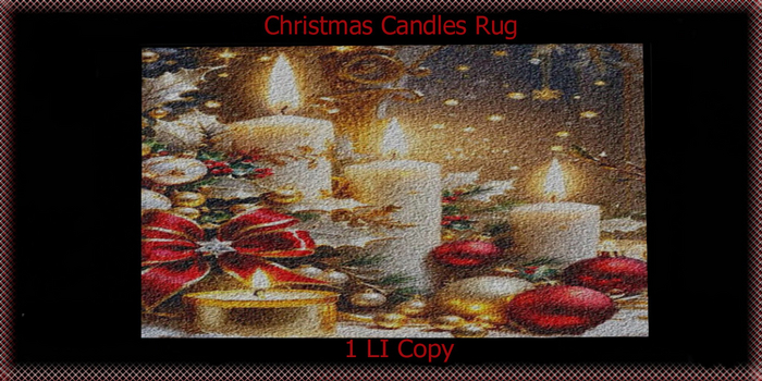 Christmas Candles Rug
