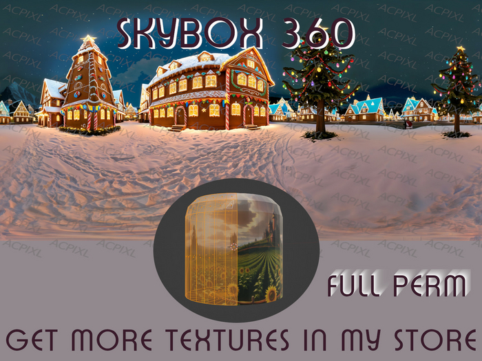 Skydome Christmas scene Gingerbread Houses and snow