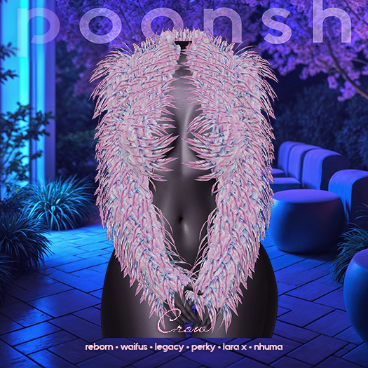 - POONSH - Crow Jacket (pink)