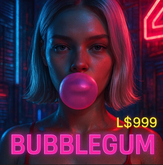 Bubblegum (Copy/Transfer) – Realistic Bubble Burst Sound Effect, Fun Accessory for Avatars