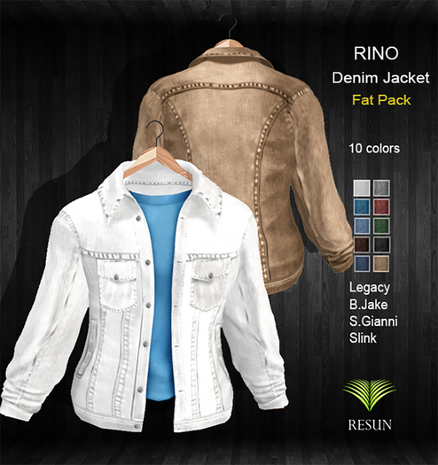 Res_Rino denim jacket Fat Pack