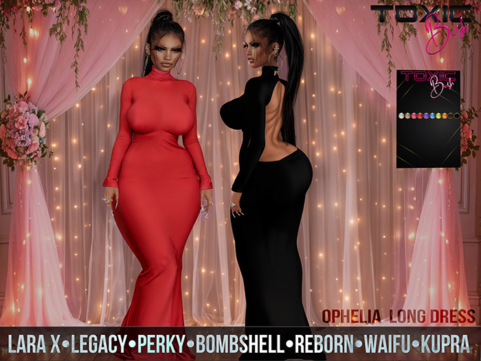 [TOXIC BISH] Ophelia Long Dress @ HUD