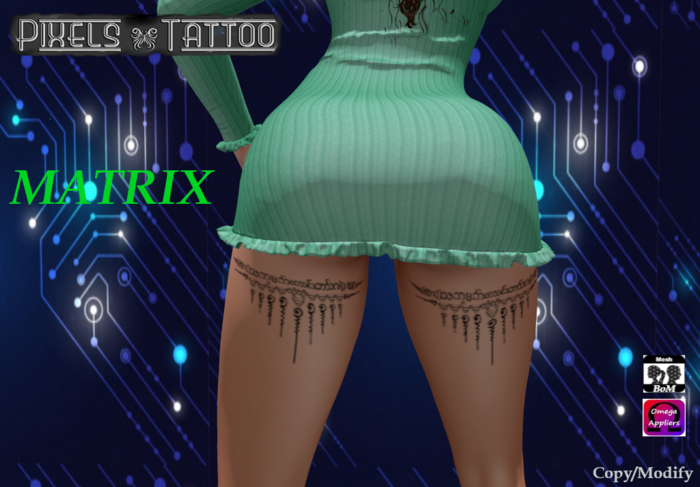 PIXELS CREATION - MATRIX TATTOO