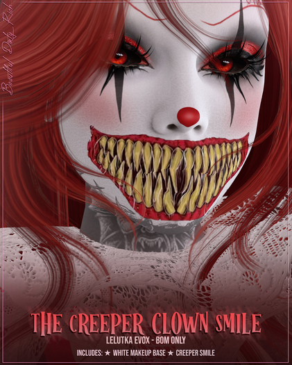*B.D.R.* Creeper Clown Smile (Mask)