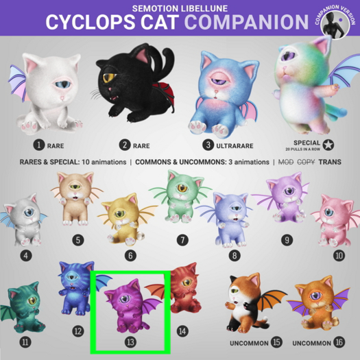 SEmotion Libellune Cyclops Cat COMMON 13