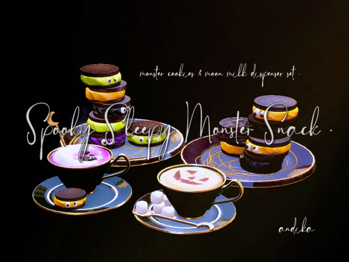 ADD/andika{Spooky Sleepy Monster Snack}Dispenser SET