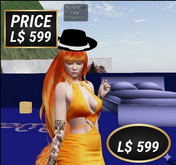 Stylish Black Wide-Brim Hat – Modern Unisex Fedora for Second Life