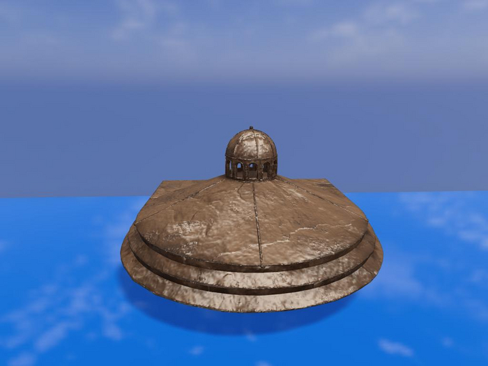 Semicircular ceiling  - MESH - FULL PERM