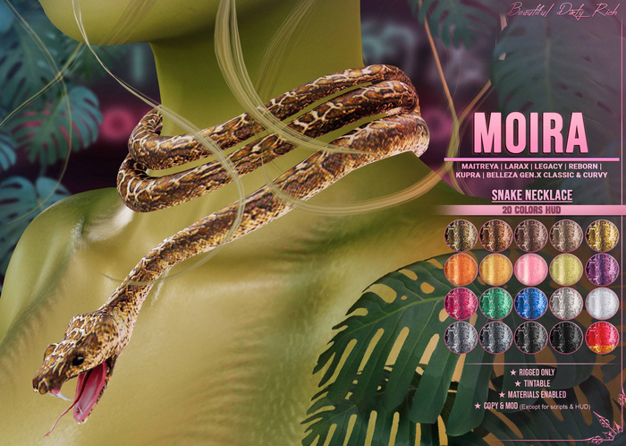 *B.D.R.* Moira -Snake Necklace-