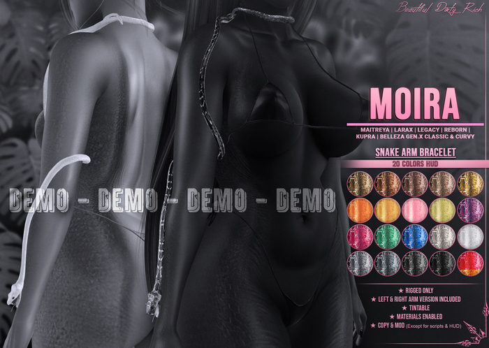 *B.D.R.* Moira -Snake Arm Blacelet- DEMO
