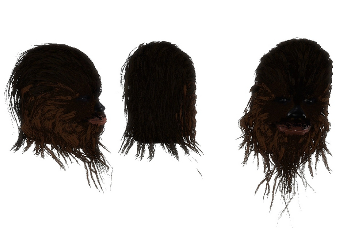Mesh Wookiee Head - Li 3