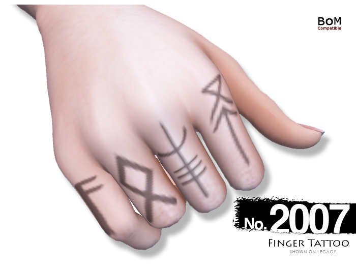 (Finger Tattoo) No.2007