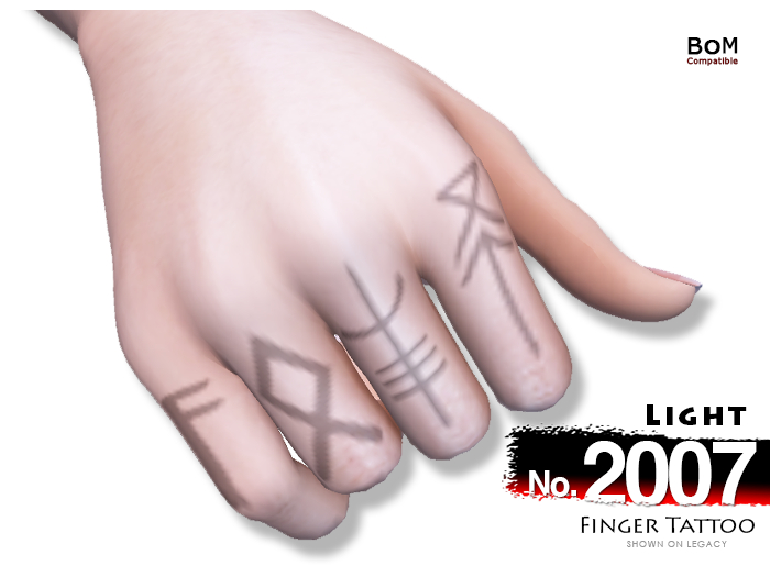 (Finger Tattoo) No.2007 Light