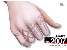 (Finger Tattoo) No.2007 Light