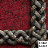 Worn Red Leather With Braid Seamless Texture