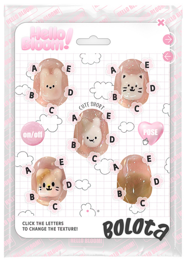 BLOOM - BOLOTA NAILS [CUTE SHORT] eBODY