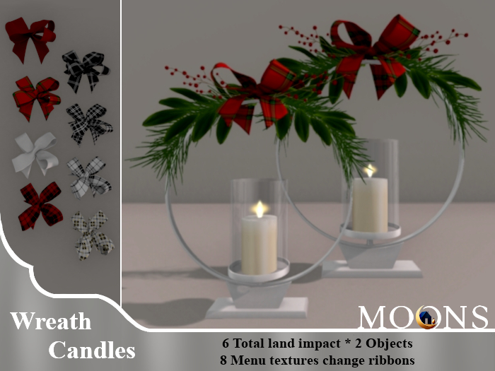 *MOONS* Wreath candles