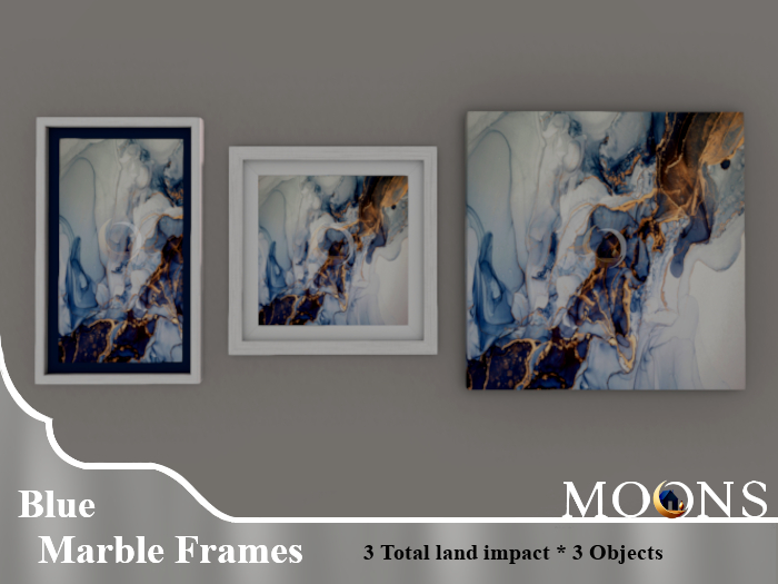 *MOONS* Blue marble frames