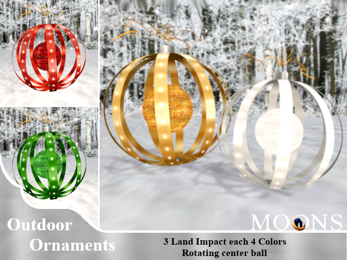 *MOONS* Large outdoor ornaments